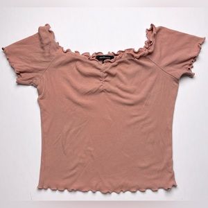 Women’s ruched front top off the shoulder